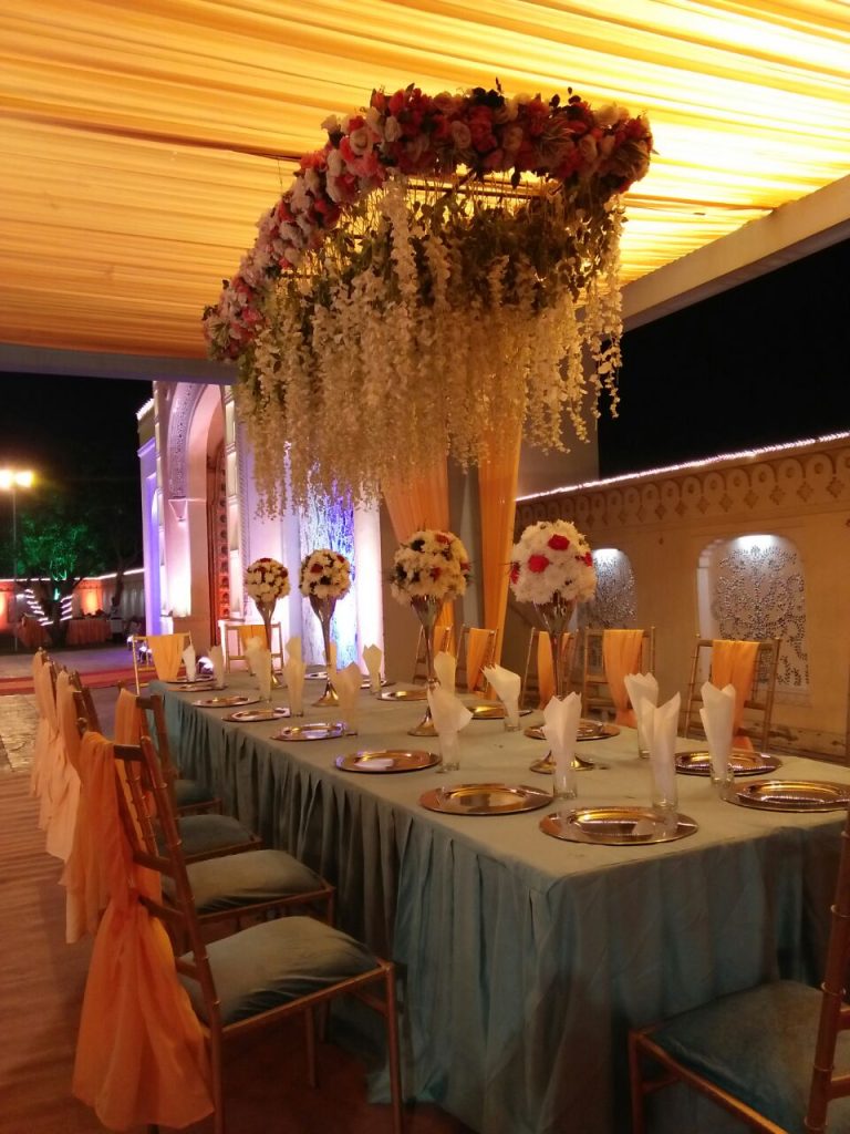PEACH-THEMED WEDDING AT ANAND VAN – JAIPUR